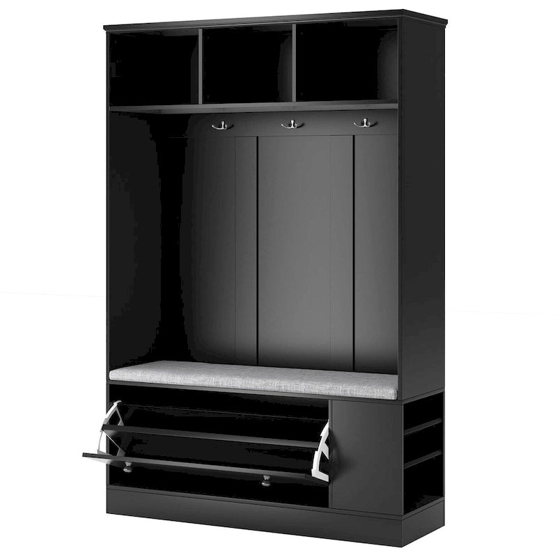 Meuble d'entrée 5-en-1 avec banc de rangement à chaussures
