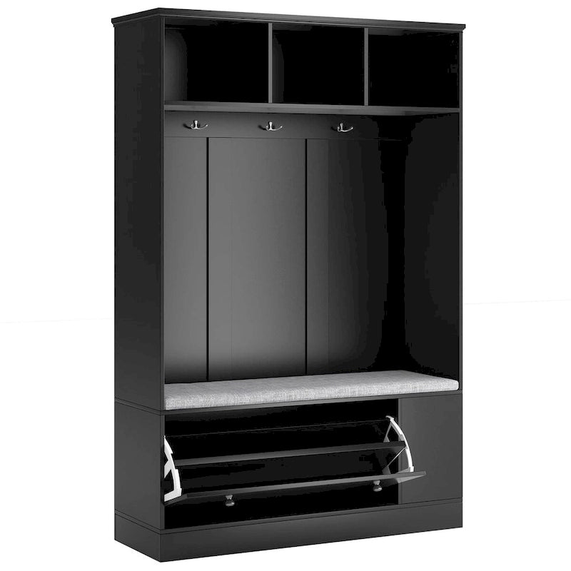 Meuble d'entrée 5-en-1 avec banc de rangement à chaussures