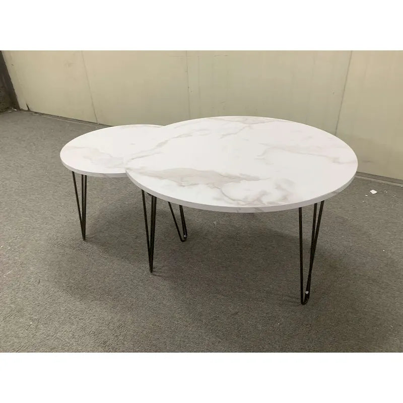 Table basse gigogne ronde (lot de 2) de 27,56 po