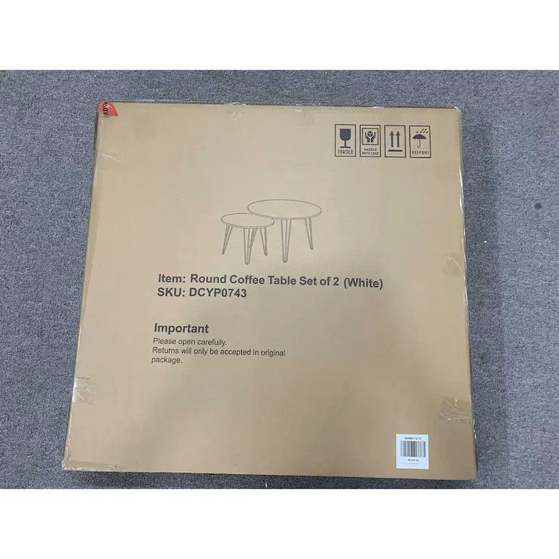 Table basse gigogne ronde (lot de 2) de 27,56 po