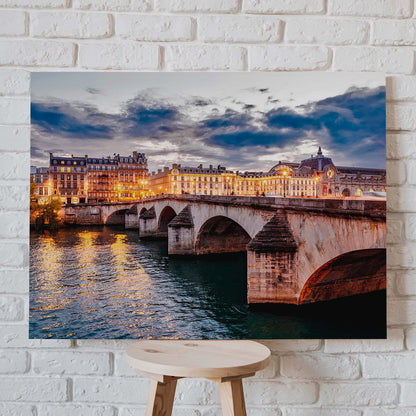 Tableau La Seine est une belle rivière en France Toile